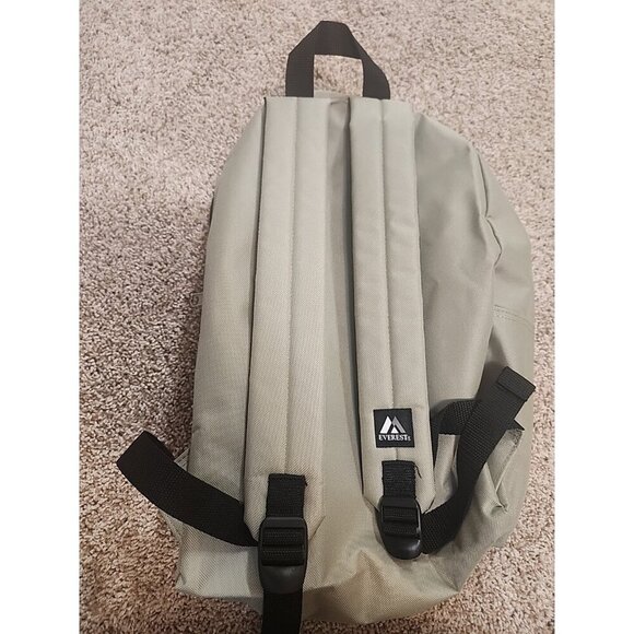Classic Basic Small Student Backpack Bag Sage Green Color - Picture 3 of 9
